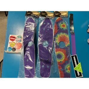 Penny Board Grip Tape, Bookmarks, Hardware, and Stickers Bundle